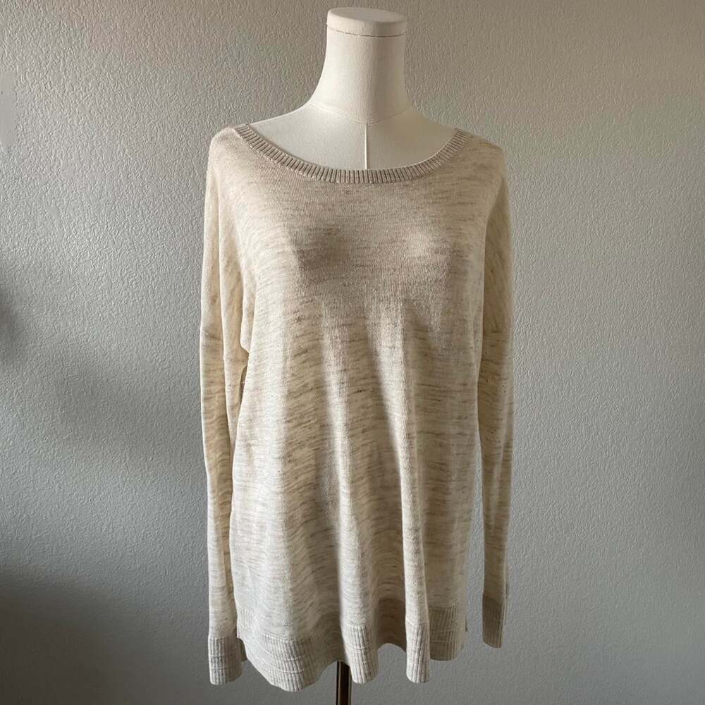 Lululemon Women's Cream and Tan Jumper